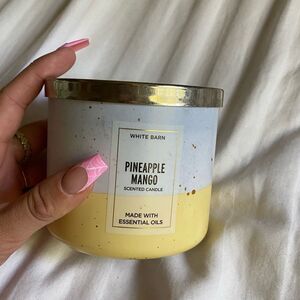Bath and Body Works pineapple mango Three-Wick Candle🐚🌸